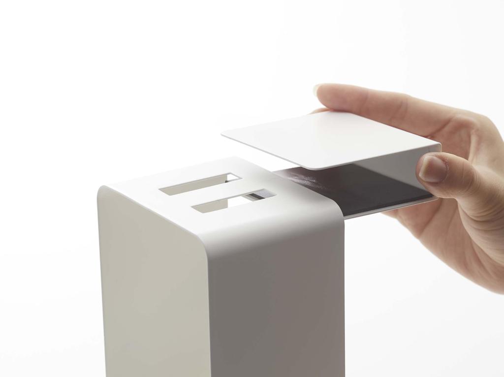 Yamazaki Tower Hair Dryer W X 8cm D X 27cm Perfect for Bathroom 5659 Under-Shelf Holder, White, Approx. 10.8cm H, Storage,