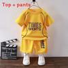 Childrens Sport Set With Short Sleeve Tshirt And Short Pants For Active Kids