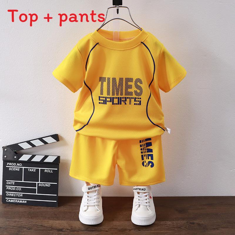 Childrens Sport Set With Short Sleeve Tshirt And Short Pants For Active Kids