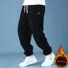 Extral Big Size Corduroy Pants Men Fleece Lined Warm Thick Sweatpant Jogger Male Winter Plus Velvet Trouser Large Plus 10XL 12XL