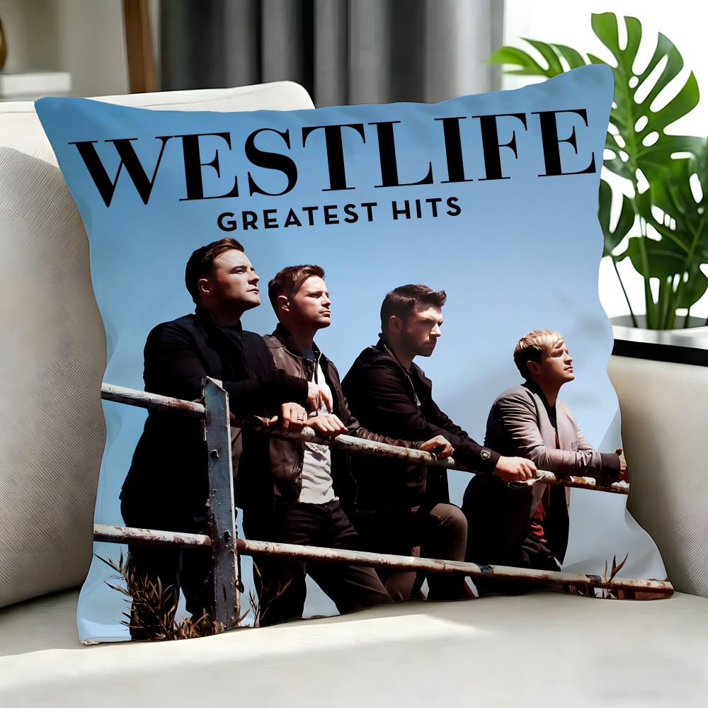 Pop Westlife Cushion Cover Cushion Cover Set 4Pcs 50X50 45X45 40X40 Pillowcase Decorative Sofa Home Decor