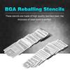 130pcs BGA Universal Reballing Rework Net Stencils Steel Template Mesh Directly Heat Set Kit