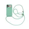 Crossbody Lanyard Liquid Silicone Case For iPhone 17 Air 17 16 15 14 13 12 11 Pro Max X XR Max 7 8 Plus Samsung S25 S24 23 Ultra Plus