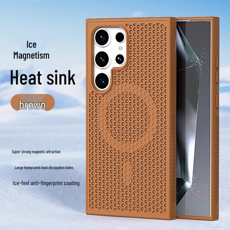 Samsung S26 Ultra Magnetic Heat Dissipation Phone Case, S5 Ultra Breathable & S24 Ultra Drop-Proof Protective Case
