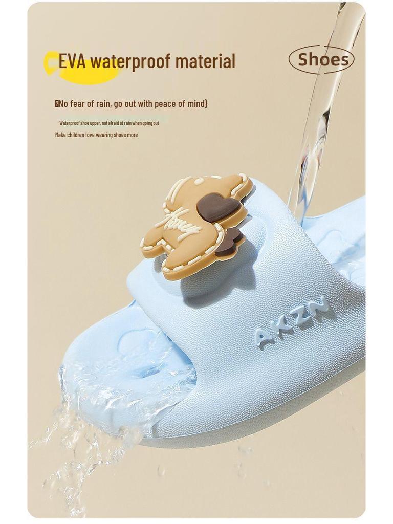 Children's Quick-Dry Anti-Slip Bathroom Slippers - Boys & Girls Summer Shower Sandals