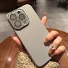 Natural titanium phone case for For Iphone 16 15 14 13 12 11 pro max plus hard pc back cover case bumper Camera protection with lens