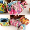 Women Fashion Cute Flowers Embroidered Case Wallet Card