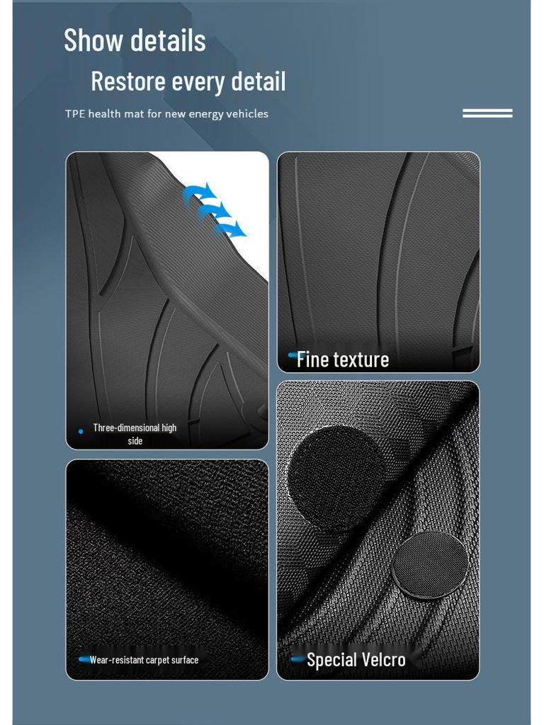 Custom TPE Car Mats for Geely Geometry E Firefly, Includes Trunk and Main Mats