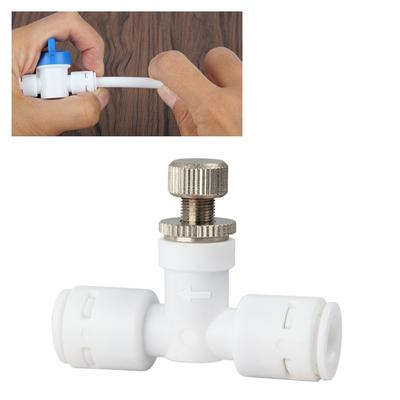 Regolazione del flusso d'acqua per regolatore della valvola 1/4" Connessione rapida Controllo del flusso d'acqua per raccordo del connettore della valvola Velocità dell'acqua Co
