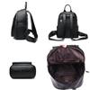 Luxury leather women's large capacity backpack ladies travel brand schoolbags girls' bags