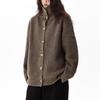 Unisex American Retro Turtleneck Cardigan – Casual, Loose, and Versatile Knitwear for Autumn/Winter.