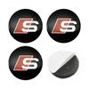 For Audi  A5 4Pcs 56mm Car Wheel Hub Cap Center Sticker Emblem Badge Decal Accessories For Audi A1 A3 A4 A5 A6 A7 Q3 Q5 Q7 RS3 RS4 RS5 S3 S4