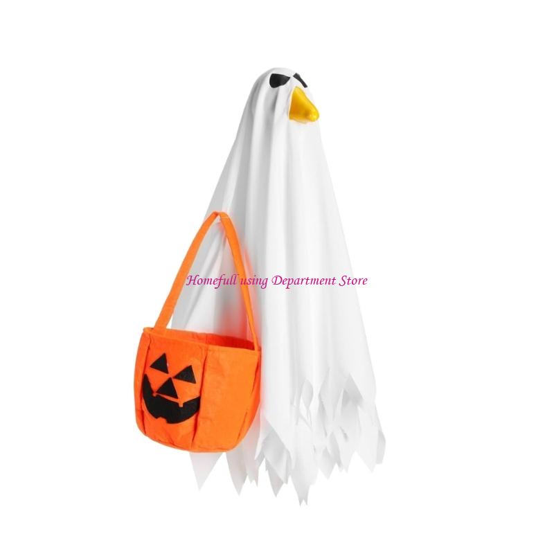 

Pumpkin Geese Dress Durable Polyester Costume Holiday Porch Decoration Accessory