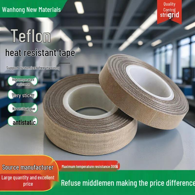 

Teflon High-Temperature Resistant Anti-Static Tape for Sealing Machines and Dryers Width 5mm * Length 10m