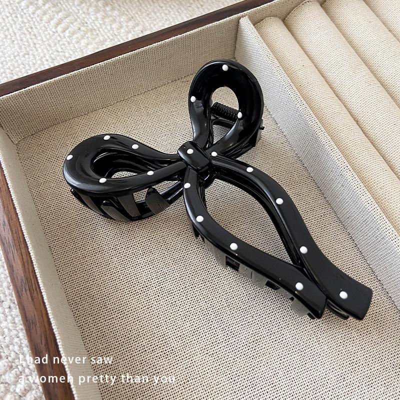 Preț 10 USD 3D franceză Dot negru alb păr gheare femei dulce acrilic geometric arc stea rechin clip păr clip accesorii elegante pentru păr agrafe