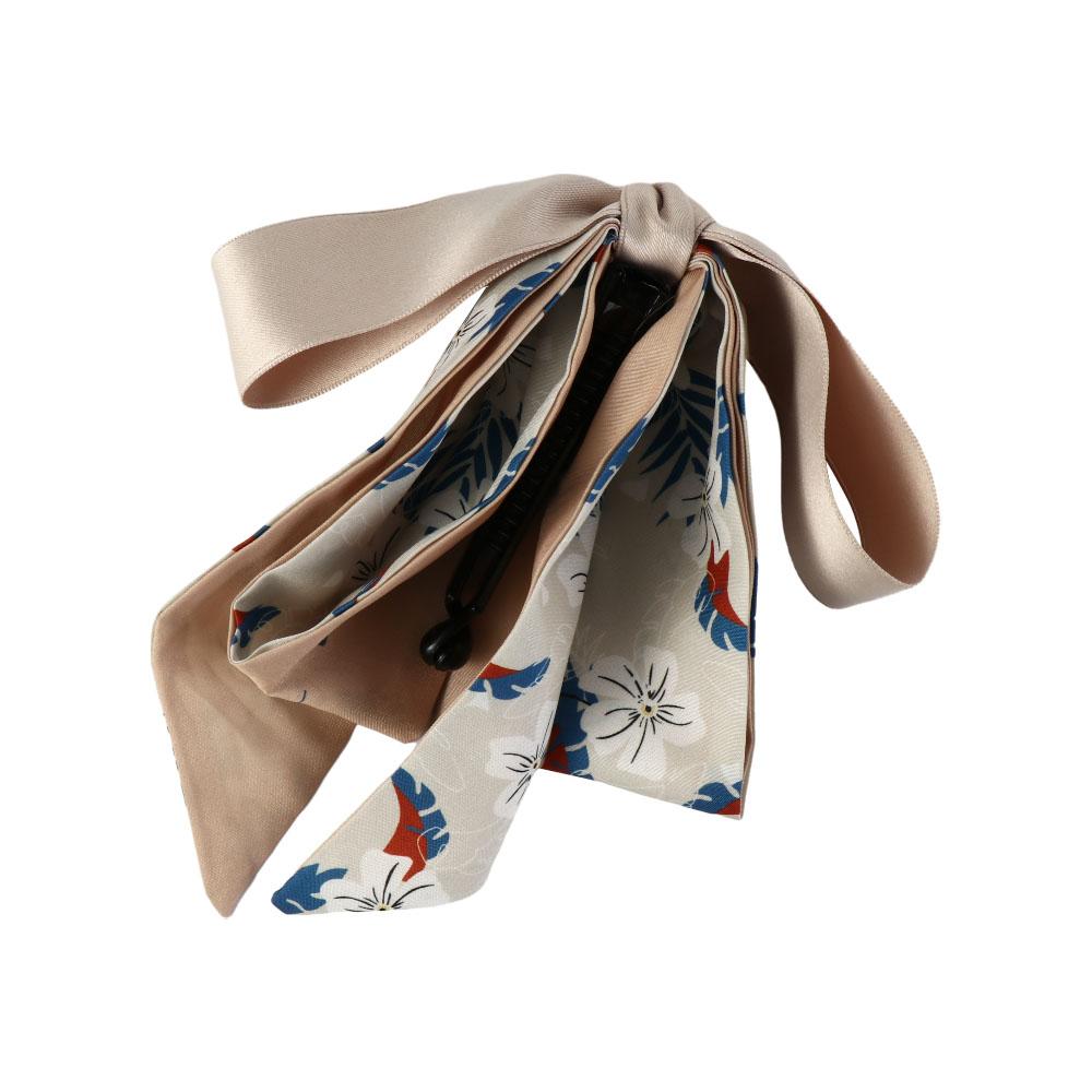 

Vintage Sweet Banana Clip Bow Hair Clips for Women Vertical Clip Silk Scarf Ribbon Bowknot Hair Claw Fashion Hair Accessories