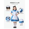 Kids Alice Maid Lolita Dress Costume, Countryside Style Princess Dress for Children’s Day & Halloween