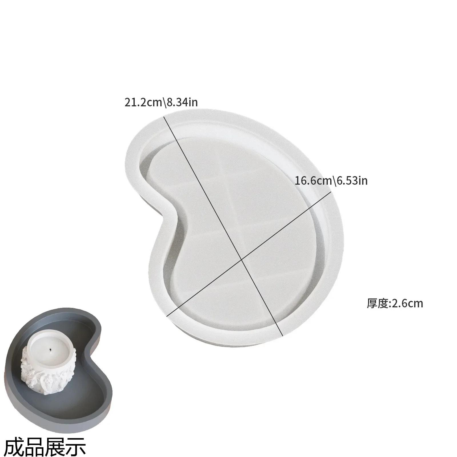 

DIY Pea Cartoon Moon Gypsum Resin Plate Leng Bean Candle Silicone Mold Tray Silicone Mold Mirror Decorative Storage Decoration