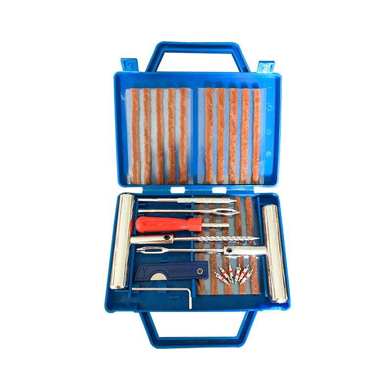 Quick Car & Motorcycle Tire Repair Kit - 20 Rubber Strips 28-piece Set