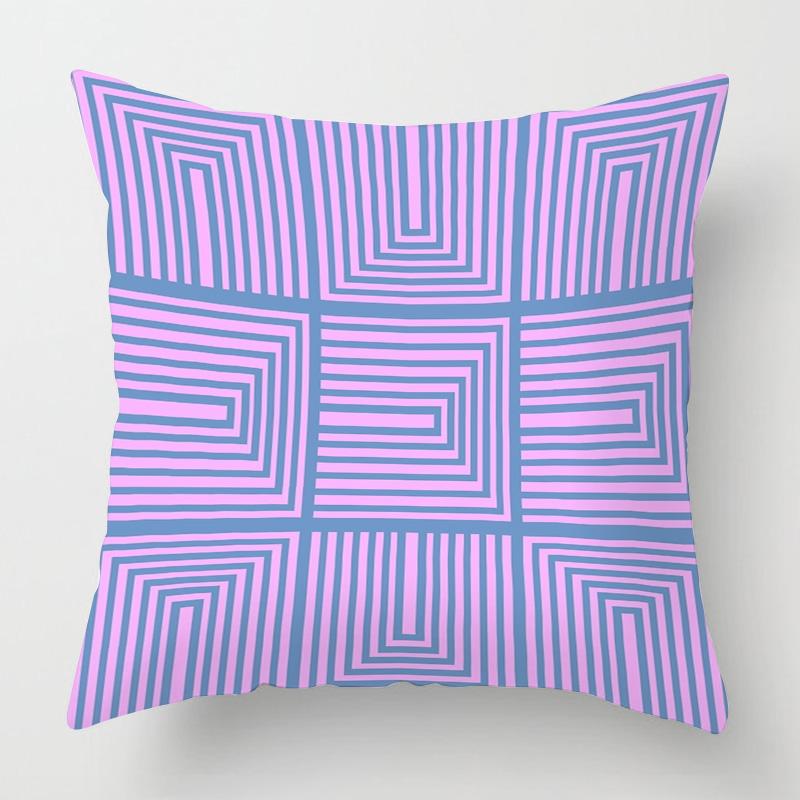 Scandinavian Abstract Style Pillow Cover 18X18/20X20 Inches - Geometric Print Cushion Cover Home Decor Gift Pillow Cover