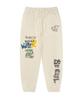 Wacky Willy Spray Graphic Sweatpants Cream