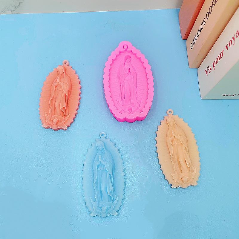 1PC Little Angel Silicone Mould Virgin Angel Keychain Silicone Mould Mobile Phone Pendant Jewelry Key Accessories Mould