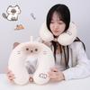 Cartoon Siamese Cat Memory Foam Ushaped Neck Pillow For Travel And Office Comfort