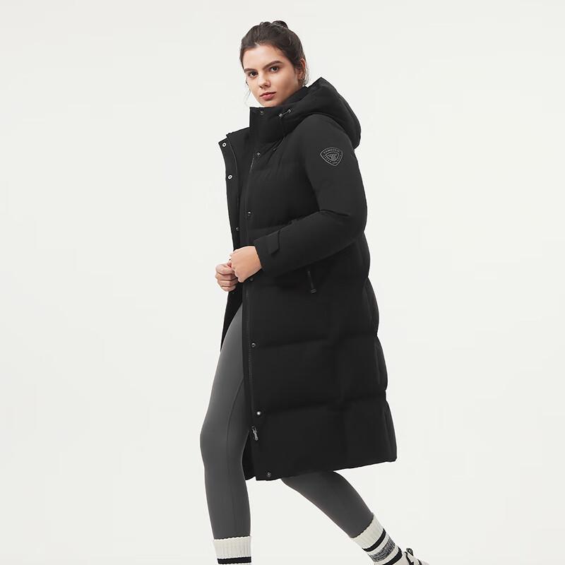 Tanboer Women's Mid-Length Hooded Down Jacket TBF550880A