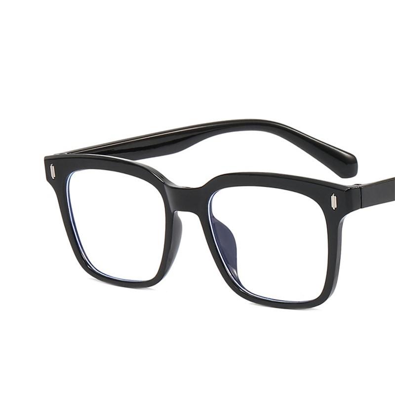 Oversized Rectangular Eyeglasses Spectacle Frame Frame Ladies Classic Anti-blue Light Vintage Fashionable Decorative Eye Glasses for Girls