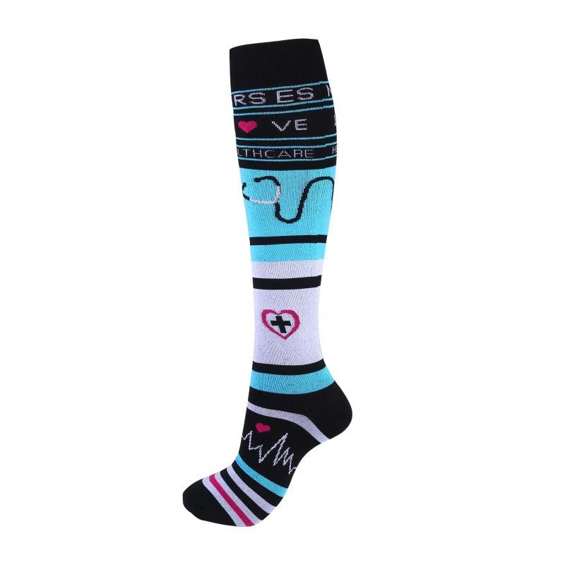 58 Styles Compression Socks for Men and Women Medical Diabetes Varicose Veins Sports Socks for Running Cycling Travel Flight