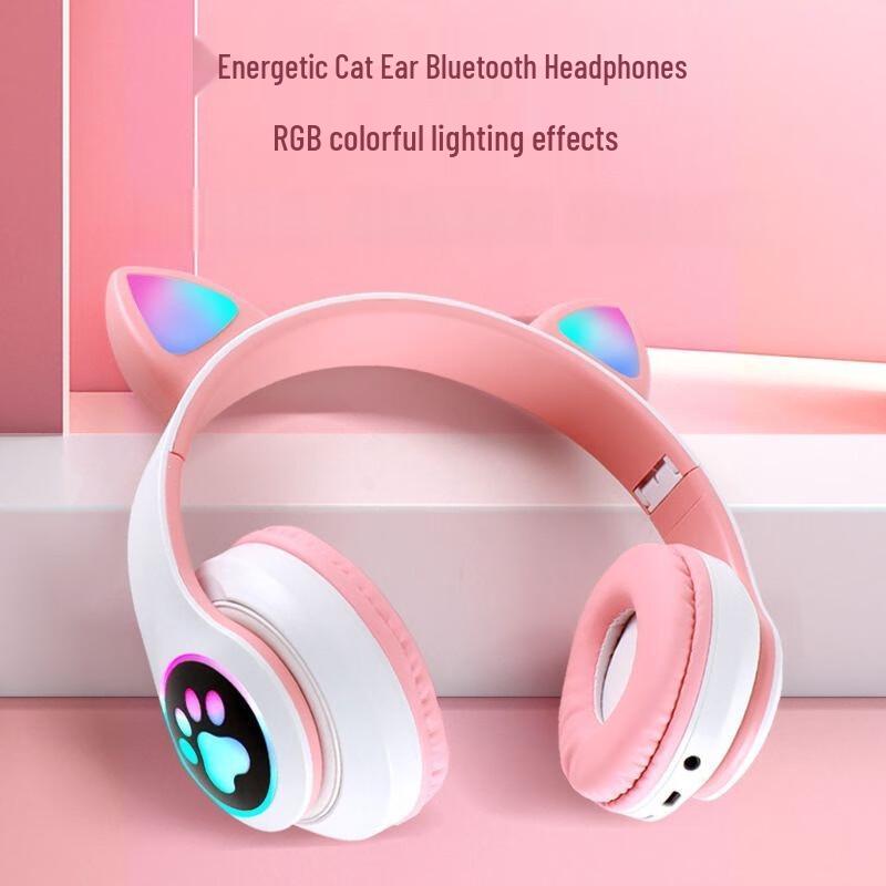 High-Value Foldable Bluetooth Cat Ear Headband Headphones STN-28