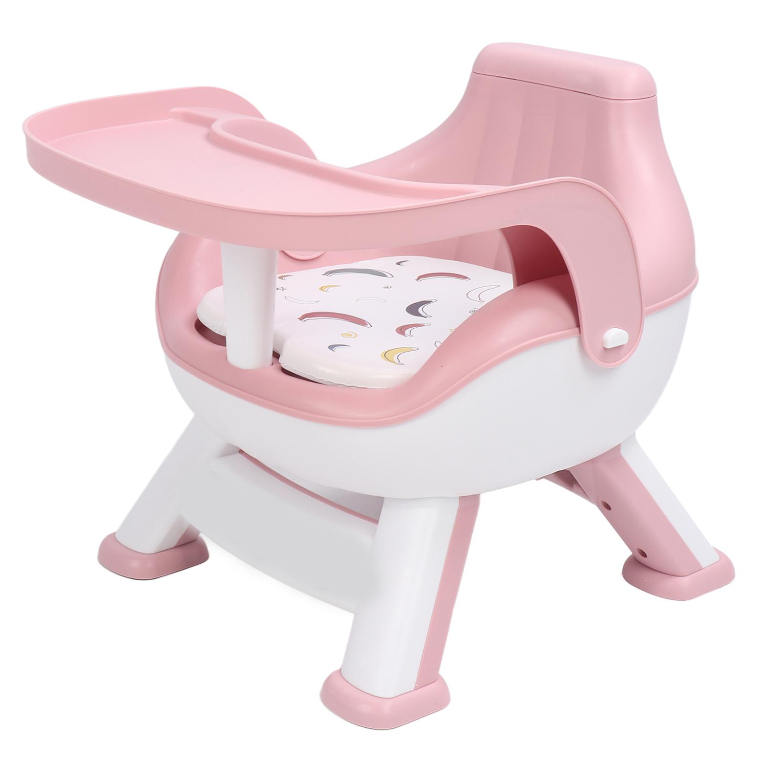 

Детский обеденный стул со спинкой, звуковой подушкой, защитой позвоночника, детский напольный стул для кормления, желтый розовый