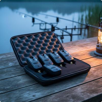 Set d'alarmes de pêche Sensibilité réglable Kit de détection de touche Lumière nocturne