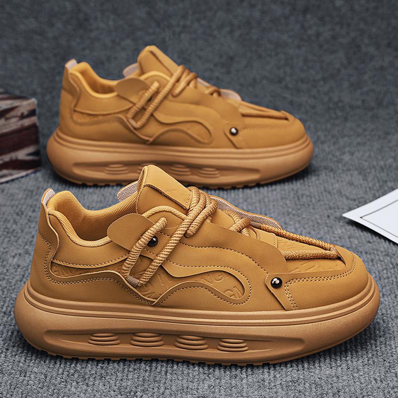 

aj мужская обувь модный бренд пшеничная спортивная обувь модный красивый студент папы обувь корейская версия ретро мальчики макетная обувь 39 жёлтый