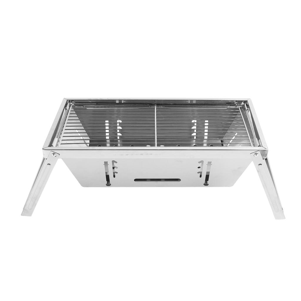 Camping Smoker BBQ Grill Portable Multi Functional Stainless Steel Charcoal BBQ Grill Fo