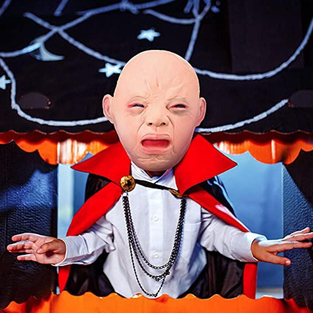 Halloween Kostüme Party Requisiten Weinende Gesichtsmaske Weinende Baby Maske Latexmaske Ganzkopf für Erwachsene
