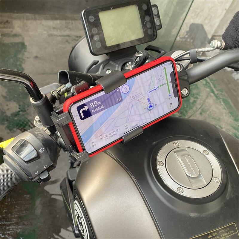 For YAMAHA BMW Kawasaki R1200GS R1250GS R1200RT MT07 MT09 Z900 Z800 GSXR600 GSXR750 Universal GPS Stand Mobile Phone Holder