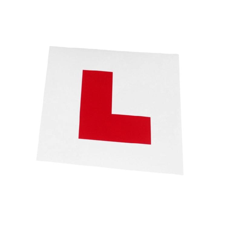 Learner L Plate New Driver Stickers Self Adhesive Removable Decals Student Signs 1