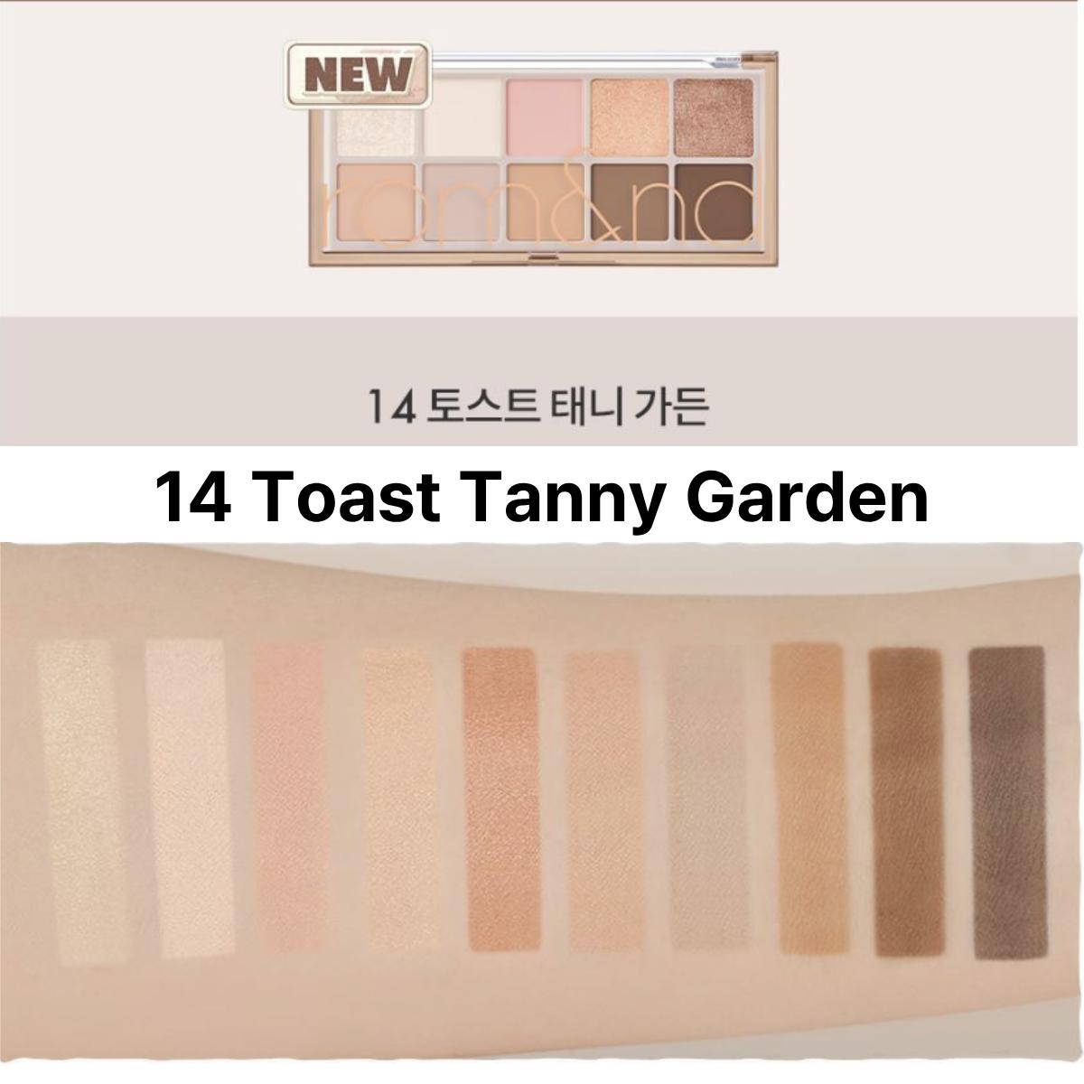 

[rom&nd] Better Than Palette Shadow 14 Toast Tanny Garden