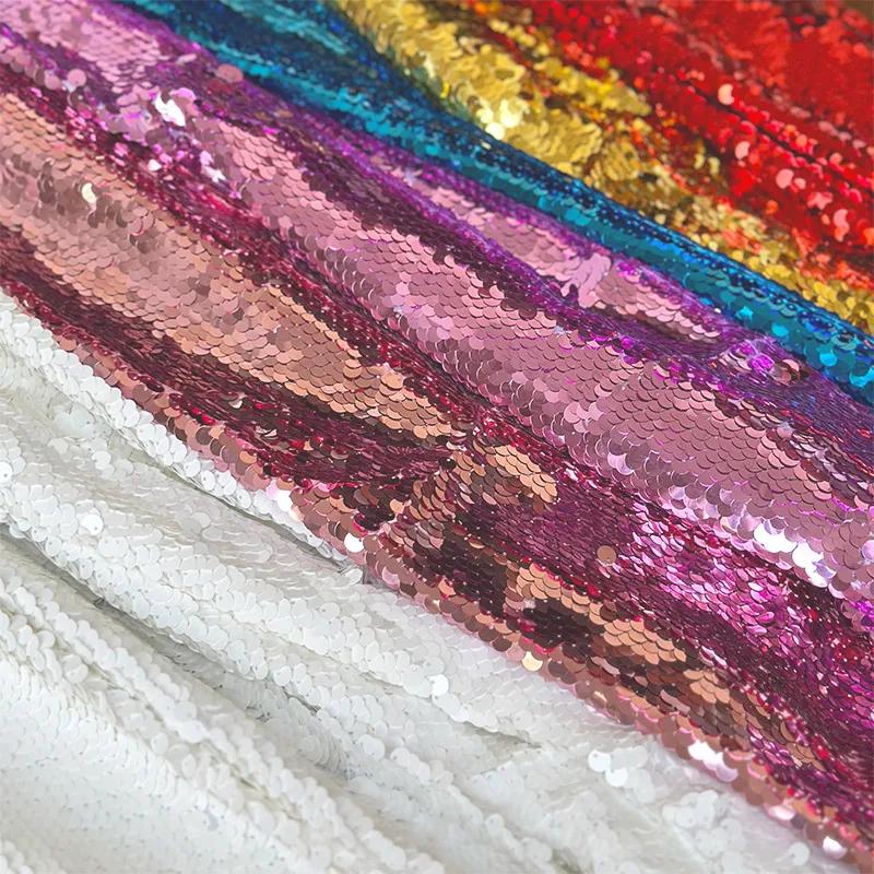 50x130cm 9mm Sequin Cloth Color Butyl Cloth Thickened Opaque Stage Background Cloth Decorative Costume Fabri