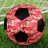 Jamal Musiala Ballon de Football en Salle Coloré Couture Machine PVC Taille 5 Entraînement d'Équipe Prêt pour la Compétition Durable Haut Rebond Cadeau Sportif Cool