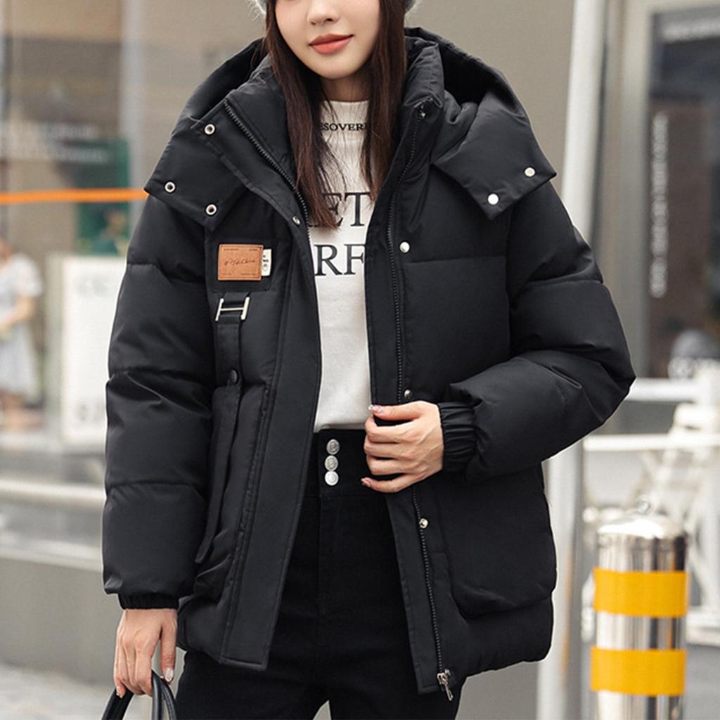 Women's Loose Hooded And Thickened Cotton Jacket, Cotton Jacket, Warm And Fashionable Casual Cotton Jacket Jacket