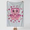 Anime A-Ashita no Nadja Throw Soft Warm Flannel Blanket, Multi-use Throw for Bed Sofa Office, Air Conditioning Nap Blanket