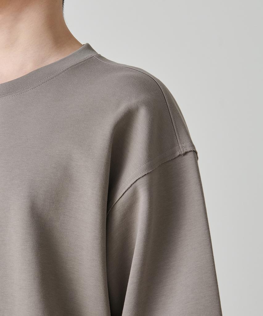 MUSINSA STANDARD Flat Terry Raw Edge Cutting Oversized Sweatshirt [Dusty Beige]