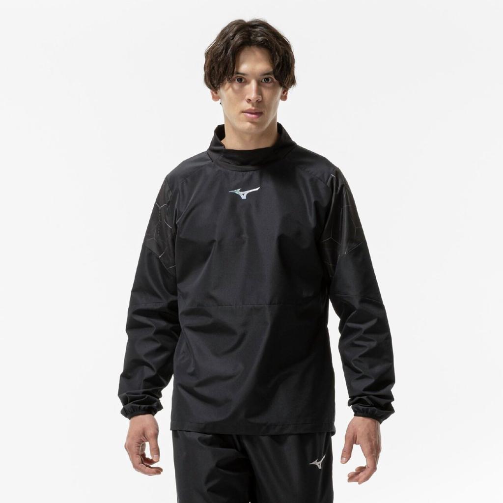 Mizuno Soccer Wear Piste Shirt P2MEC525 Unisex Black M