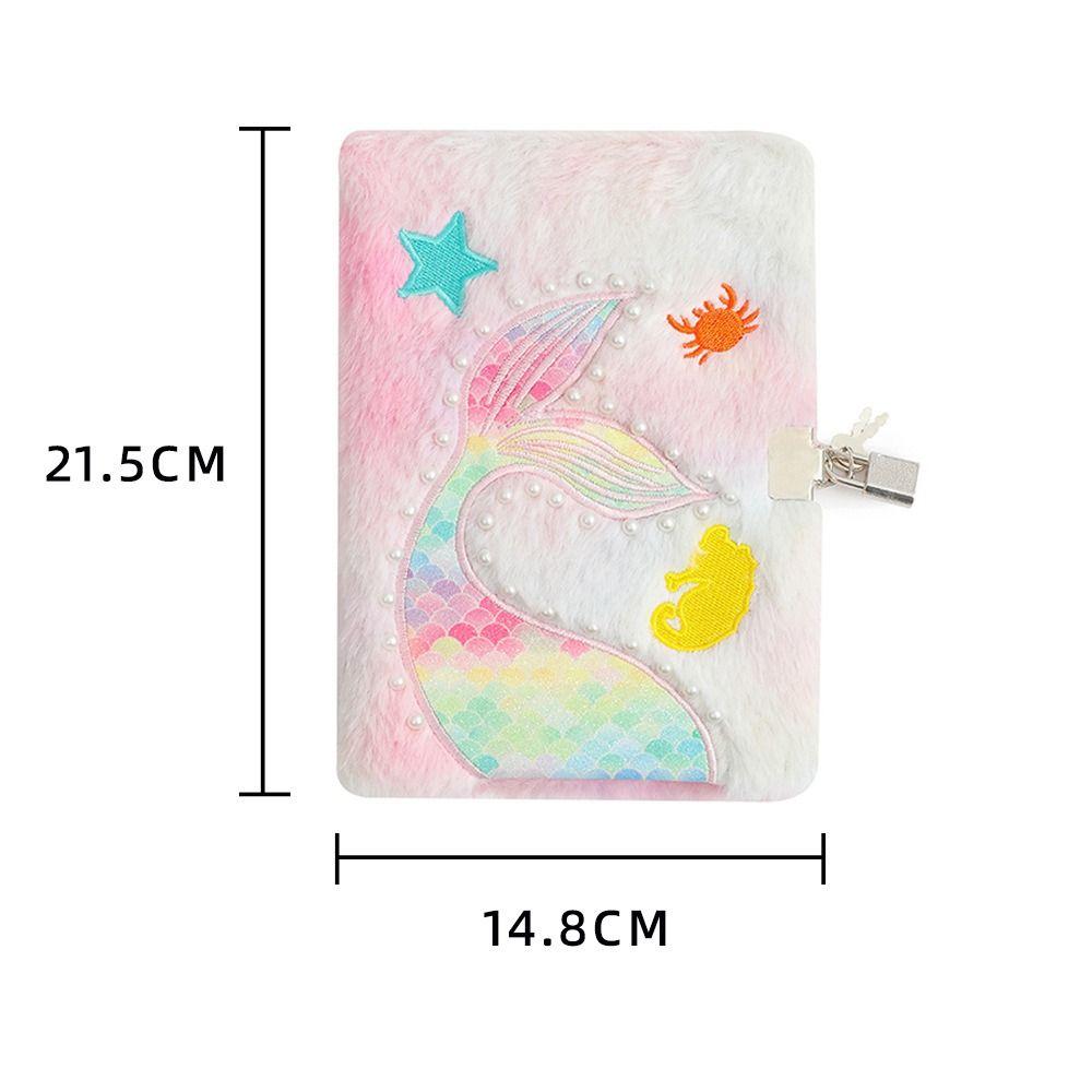 Daily Planner Fish Tail Furry Notepad Diary Note Pad A5 Kawaii Books Office School