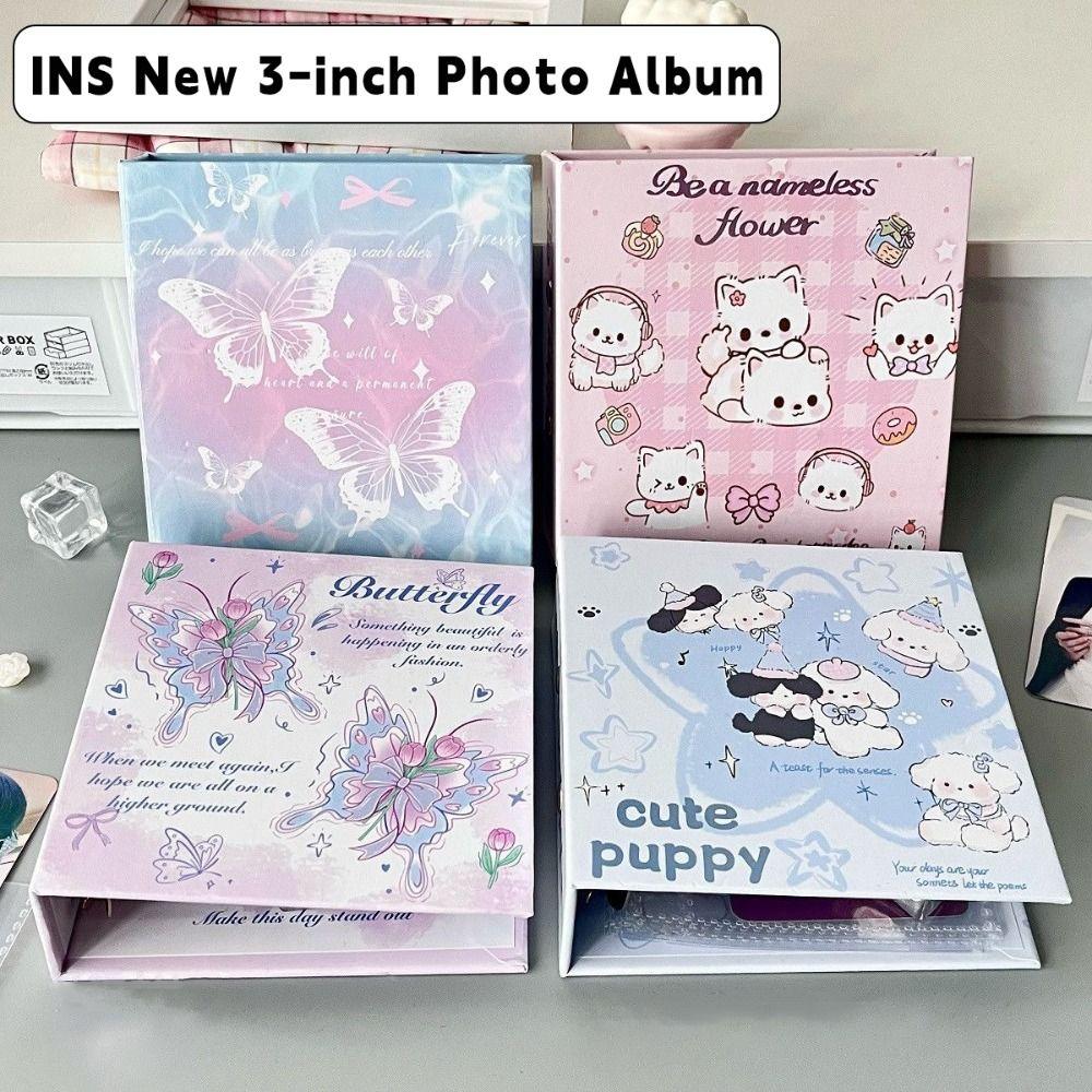 Butterfly/Puppy Design Photocard Collection Booklet Loose-leaf Photocard Holder Concert