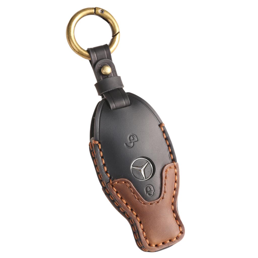 Customized for Old Mercedes-Benz Key Cover C180L Leather GLC260 Car E300L Bag S320L Buckle High-end