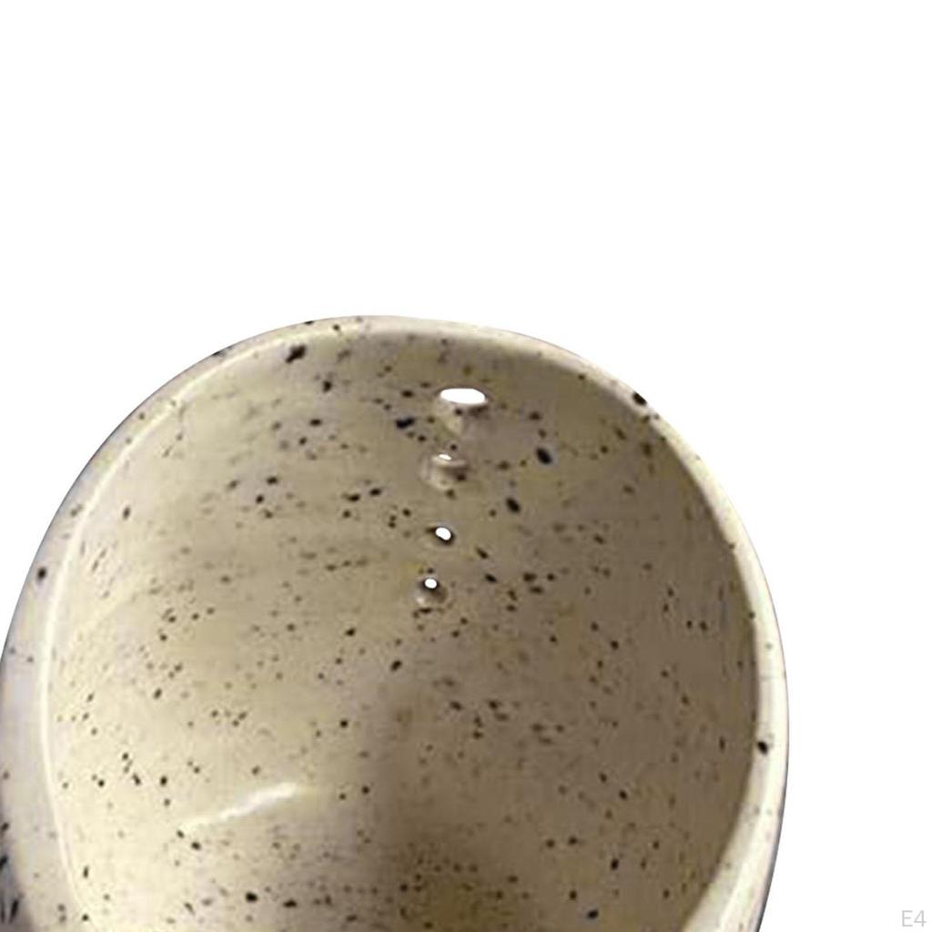 Töpferware Abstreifschüssel ,Küchenwerkzeug ,Verschiedene Runde Lochgrößen ,Gadgets Gemüseblattentferner für