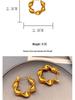 Europäische & Amerikanische Retro 18k Vergoldete Wellen-Zopfmuster Creolen: Einfaches, Exquisites und Einzigartiges Design